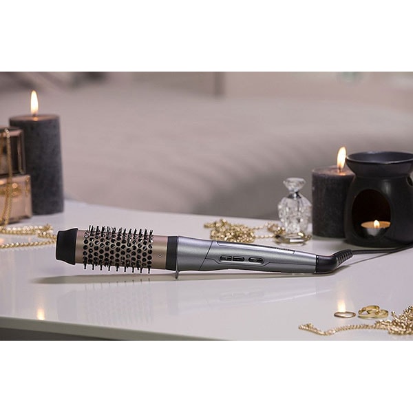 Perie cu tambur incalzit REMINGTON Keratin Protect CB8338, 180C, invelis ceramic, 5 setari de temperatura, gri