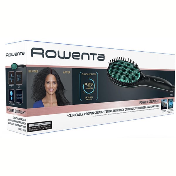 Perie termica ROWENTA Power Straight CF5820F0, 3 trepte temperatura, negru
