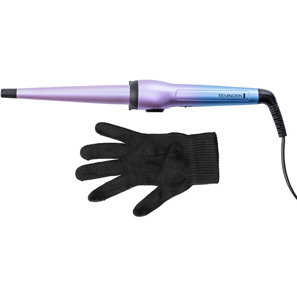 Ondulator REMINGTON Mineral Glow CI5408, 200 grade, invelis ceramic, albastru