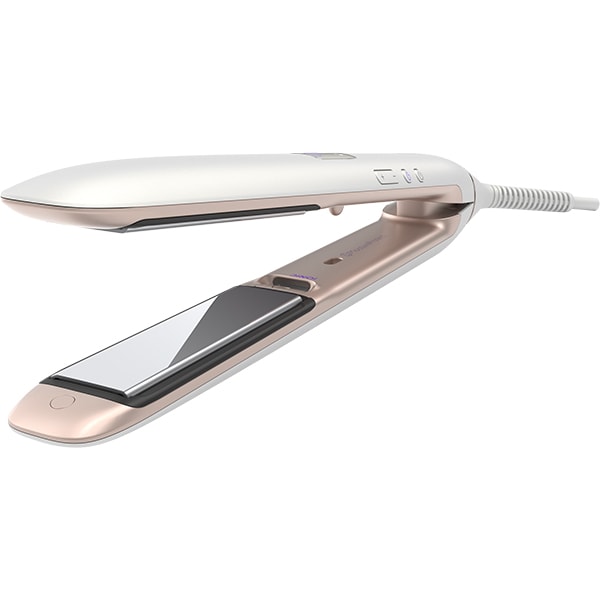 Placa de indreptat parul PHILIPS HP8374/00, 200 grade, LED, Invelis titan, roz