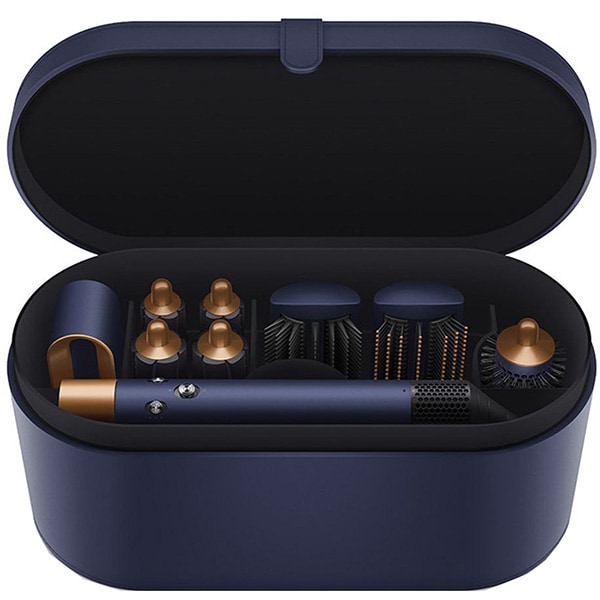 Trusa coafat Multistyler DYSON HS01 Airwrap Complete, 90 grade, albastru