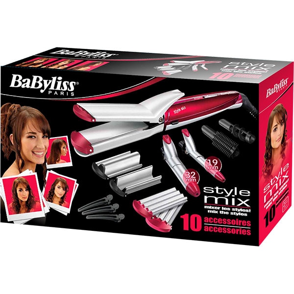 Trusa coafat BABYLISS MS22E, 180C, rosu