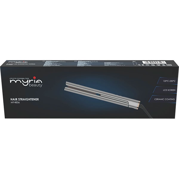Placa de indreptat parul MYRIA MY4856, 230 grade, invelis ceramic, gri