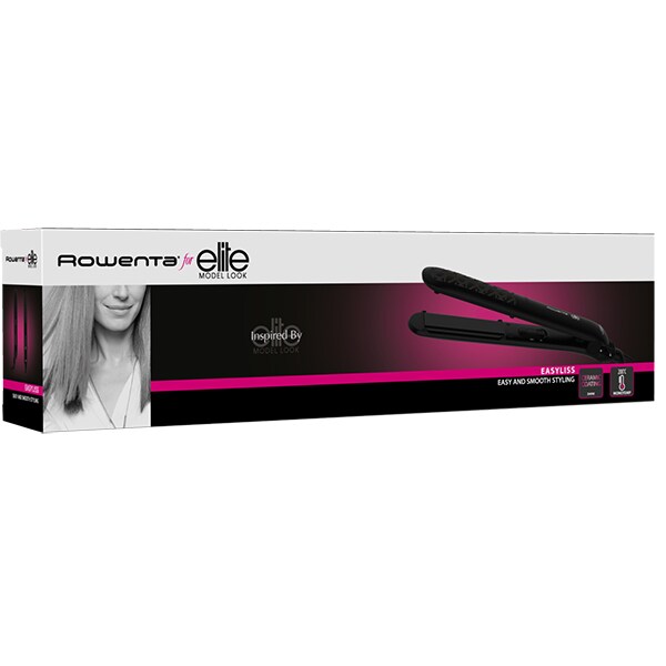 Placa de indreptat parul ROWENTA EasyLiss SF1612F0, 200 grade, invelis cu keratina, negru