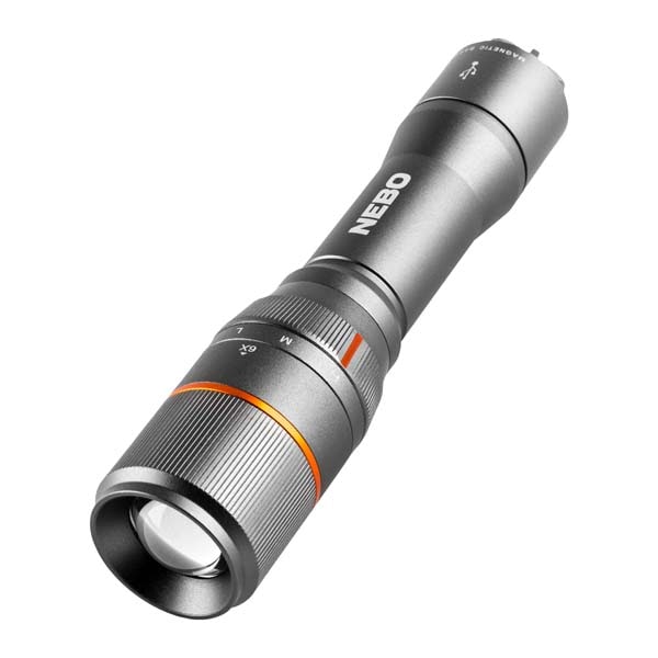 Lanterna LED NEBO Newton 1000 NEB-FLT-0018-G, 1000 lumeni, Acumulator 2000mAh, gri