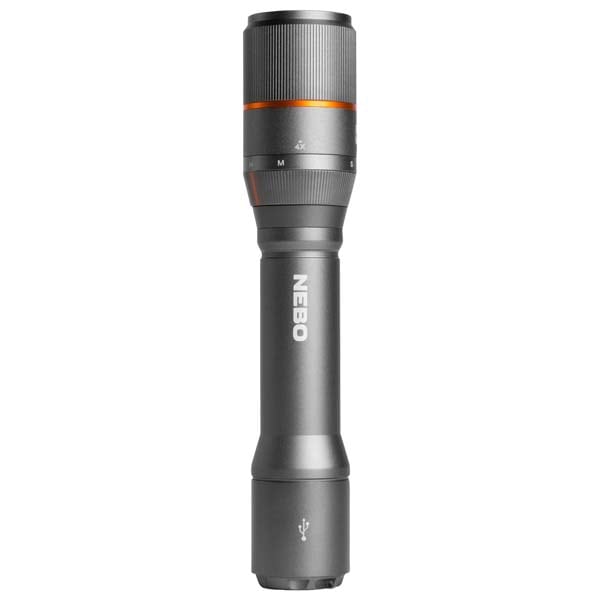 Lanterna LED NEBO Newton 2000 NEB-FLT-0020-G, 2000 lumeni, Acumulator 2000mAh, gri