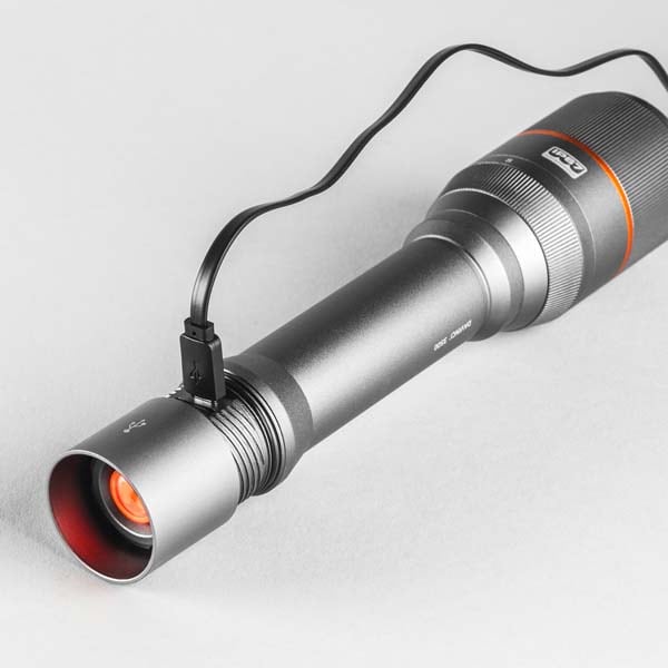 Lanterna LED NEBO Newton 3500 NEB-FLT-0021-G, 3500 lumeni, Acumulator 4500mAh, gri