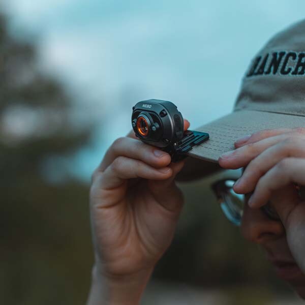 Lanterna LED frontala NEBO Mycro Headlamp NEB-HLP-0011-G, 400 lumeni, Acumulator 500mAh, negru