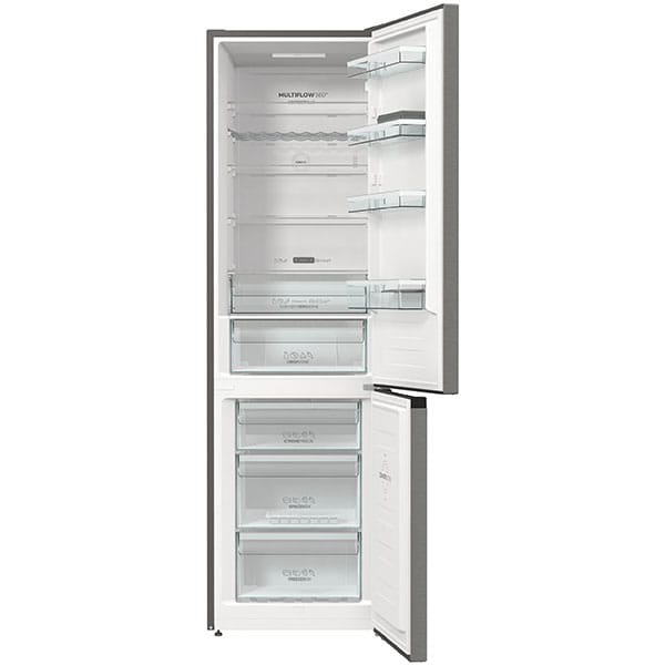 Combina frigorifica GORENJE NRC6204SXL4, No Frost Plus, 361 l, H 200 cm, Clasa C, inox