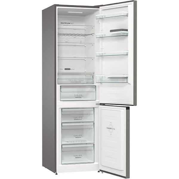 Combina frigorifica GORENJE NRC6204SXL4, No Frost Plus, 361 l, H 200 cm, Clasa C, inox