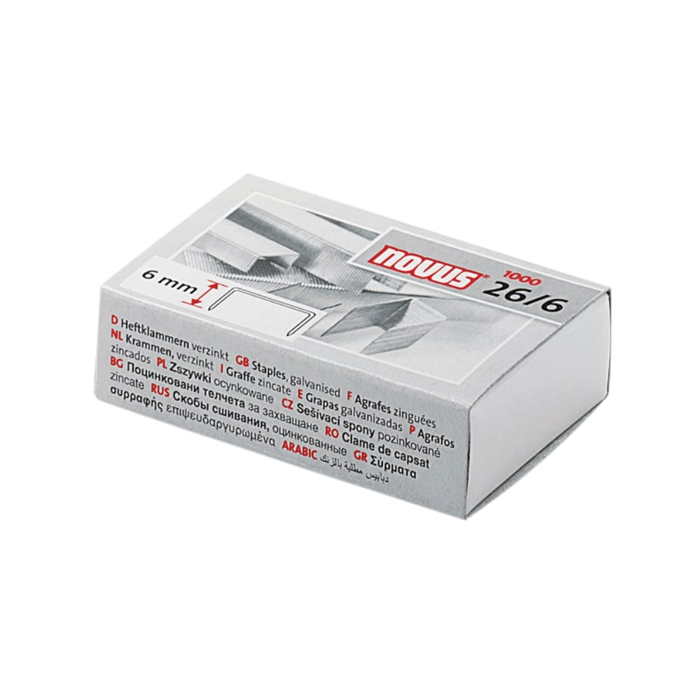 Capse NOVUS, 26/6, 1000 bucati/cutie