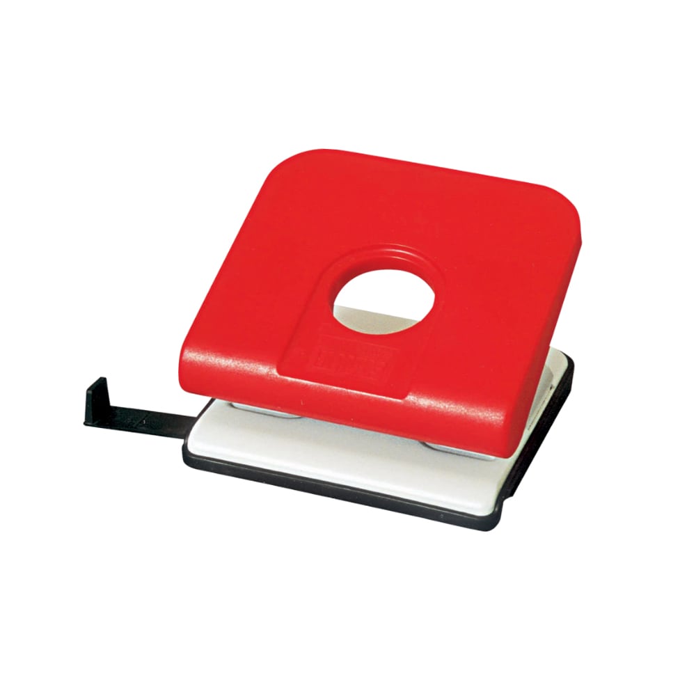 Perforator NOVUS Master, 25 coli, 2 perforatii, rosu