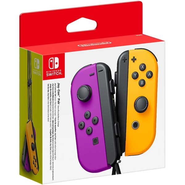 Set Controller Joy-Con NINTENDO Switch, neon purple-orange