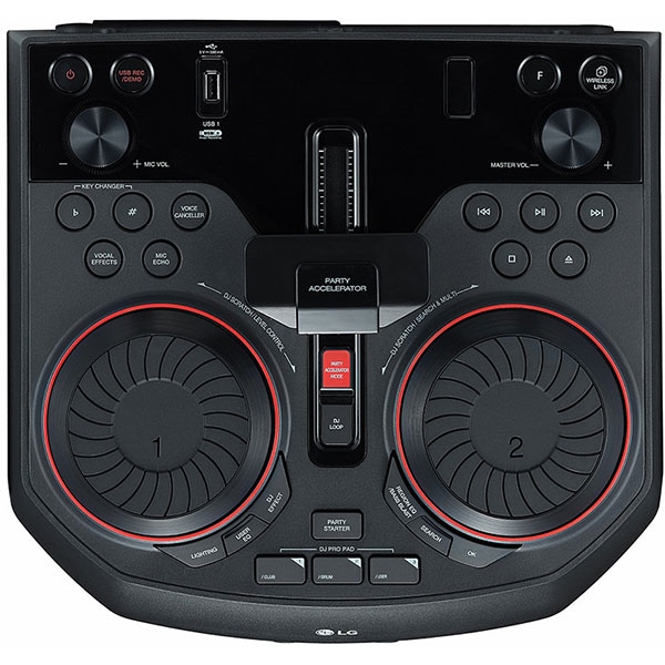 Sistem audio LG XBOOM OK55, 500W, Bluetooth, USB, CD, Radio FM, negru