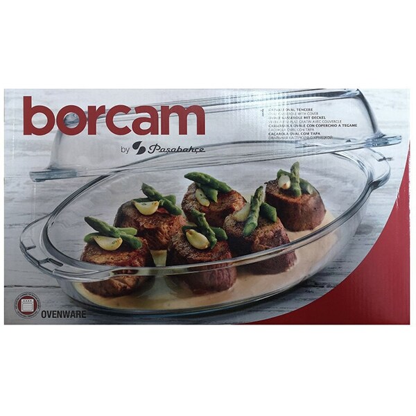 Vas termorezistent PASABAHCE Borcam 1017149, 34x20cm, sticla, transparent