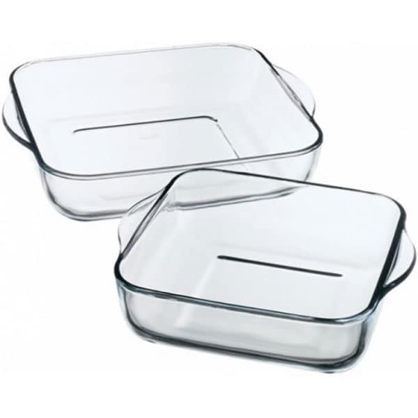Set vase termorezistente PASABAHCE Borcam 1017168, 2 piese, sticla, 2-3.5l, transparent