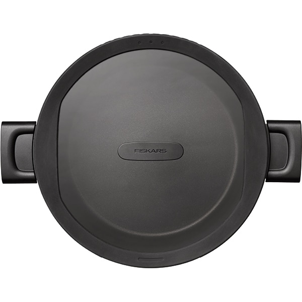 Cratita FISKARS Hard Face 1052228, 5l, 26cm, aluminiu, negru