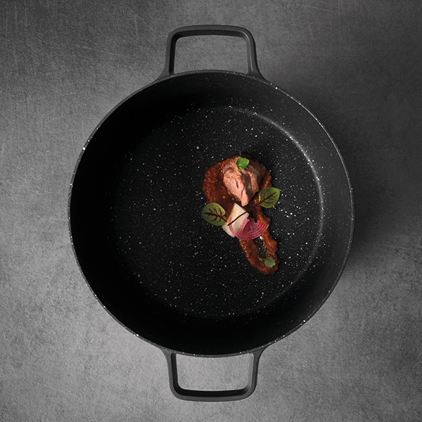 Oala BERGHOFF Gem 2307310, 4.9l, 24cm, aluminiu, negru