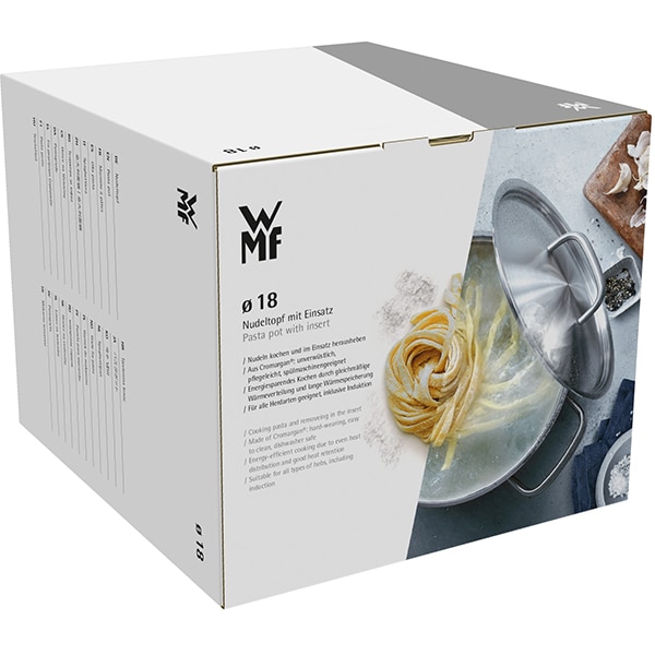 Oala pentru paste WMF Mini, 3l, 18cm, otel, argintiu