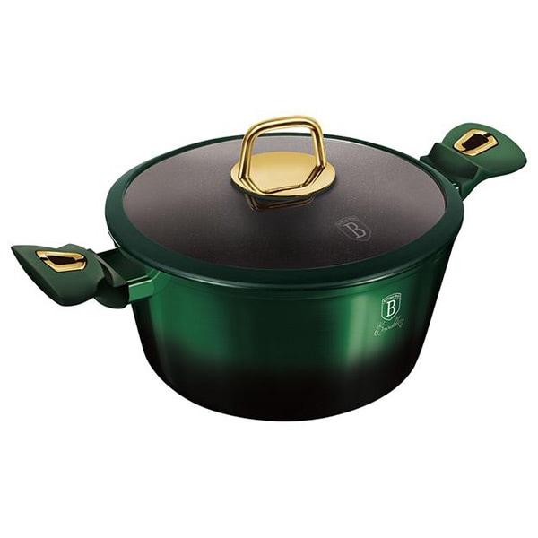 Cratita BERLINGER HAUS Emerald BH/6058, 4.1l, 24cm,aluminiu, verde