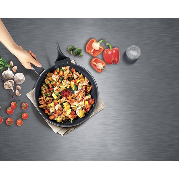 Cratita TEFAL XL Force C3853253, 24cm, 3l, aluminiu, negru