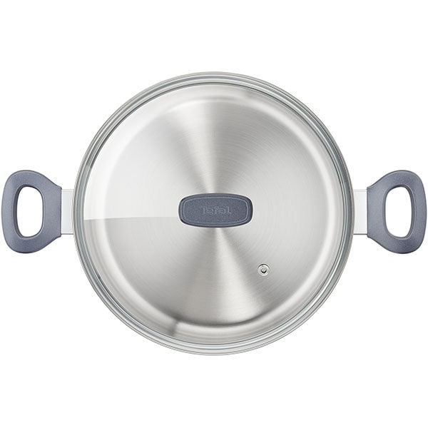 Oala TEFAL Daily Cook G7124645, 24cm, 5l, otel, argintiu