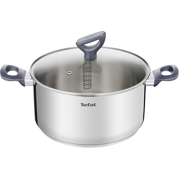 Oala TEFAL Daily Cook G7124645, 24cm, 5l, otel, argintiu
