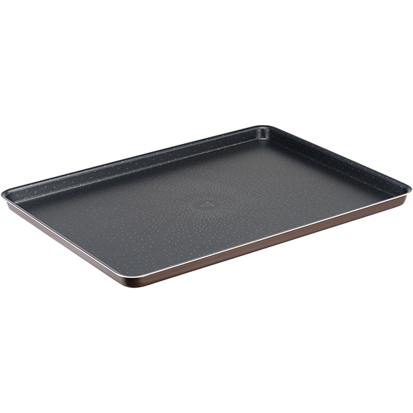 Tava de copt TEFAL J5547002, 38x28cm, aluminiu, negru
