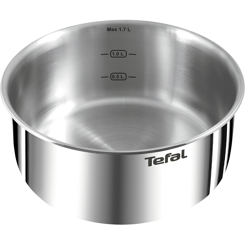 Set vase TEFAL Ingenio Emotion L897S574, 5 piese, 1.5-2.6l, 16-28cm, inox, argintiu