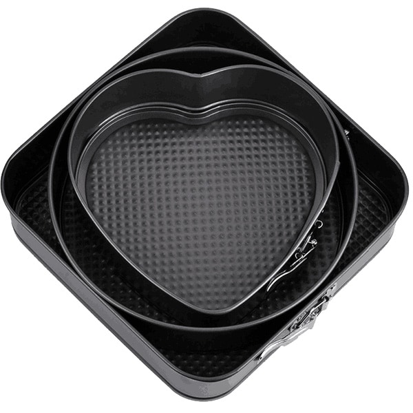 Set forme de copt MYRIA MY4194, 3 piese, otel, negru