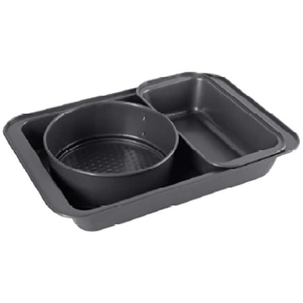 Set forme de copt MYRIA MY4405, 3 piese, otel, negru