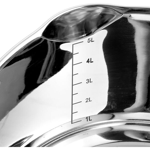 Set de vase ZOKURA Z1055, 8 piese, 1.7-6.1l, 16-24cm, inox, argintiu