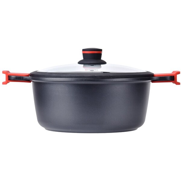 Cratita ZOKURA Z1066, 3.6l, 24cm, aluminiu, negru