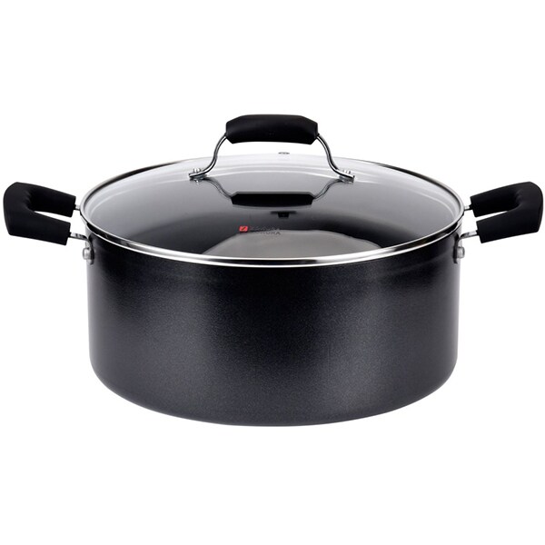 Set vase ZOKURA Primary Z1071, 9 piese, 1-7.4l, 14-28cm, aluminiu, negru