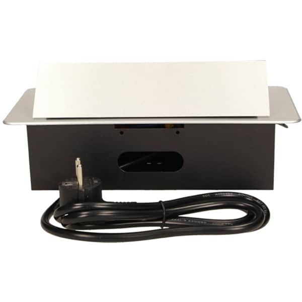 Prelungitor ORNO OR-AE-1337/G(GS), 3 prize, 1.5m, montaj incastrabil, negru