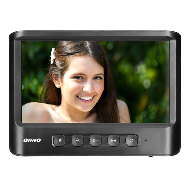 Interfon video cu fir ORNO OR-VID-MC-1059/B, LCD, 7 inch, negru-alb