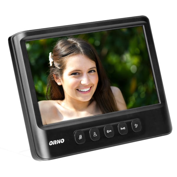 Interfon video cu fir ORNO OR-VID-MC-1059/B, LCD, 7 inch, negru-alb