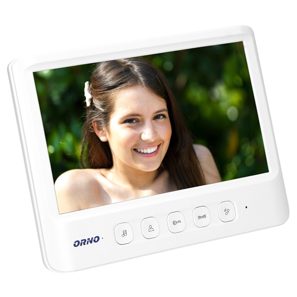 Interfon video cu fir ORNO OR-VID-MC-1059/W, LCD, 7 inch, alb-negru
