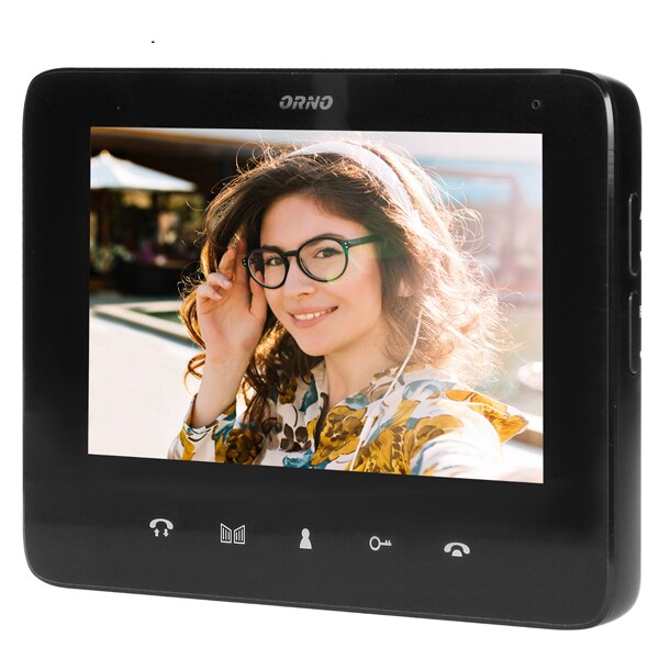 Interfon video cu fir ORNO OR-VID-VP-1069/B, LCD, 7 inch, negru-gri