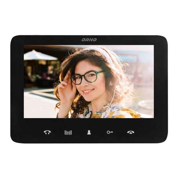 Interfon video cu fir ORNO OR-VID-VP-1069/B, LCD, 7 inch, negru-gri