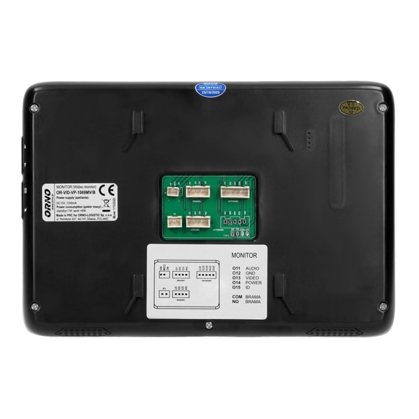 Interfon video cu fir ORNO OR-VID-VP-1069/B, LCD, 7 inch, negru-gri