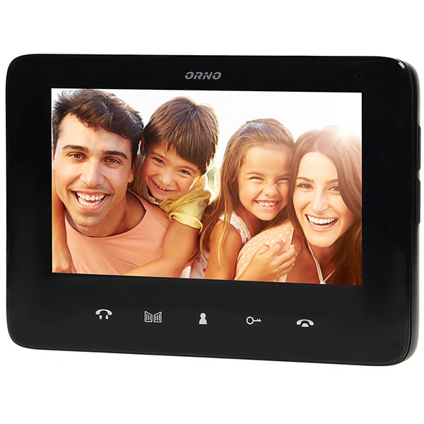 Interfon video cu fir ORNO OR-VID-VP-1073/B, LCD, 7 inch, negru-gri