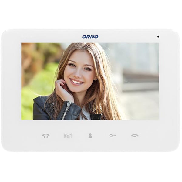 Interfon video cu fir ORNO OR-VID-VP-1073/W, LCD, 7 inch, alb-gri