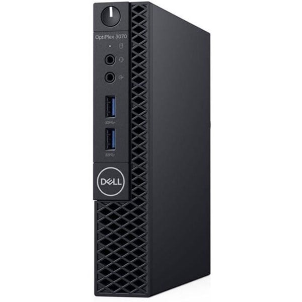 Sistem Desktop PC DELL OptiPlex 3070 MFF, Intel Core i3-9100T pana la 3.7GHz, 4GB, SSD 128GB, Intel UHD Graphics 630, Windows 10 Pro