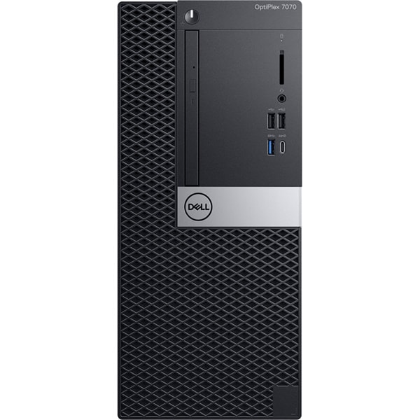 Sistem Desktop PC DELL OptiPlex 7070 MT, Intel Core i7-9700 pana la 4.7 GHz, 8GB, SSD 256GB, Intel UHD Graphic 630, Ubuntu