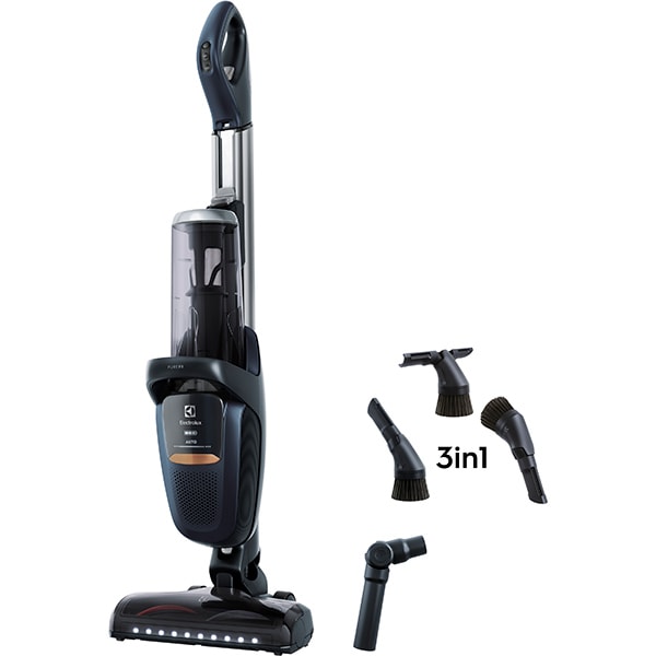 Aspirator vertical ELECTROLUX Pure F9 PF91-6IBM, 0.7l, 36V, autonomie max 60 min, LED DustSpotter, albastru inchis 