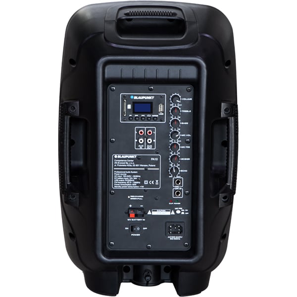 Boxa portabila BLAUPUNKT PA10, Bluetooth, Radio FM, Karaoke, negru