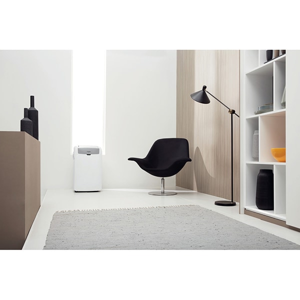 Aer conditionat portabil WHIRLPOOL PACW29HP, 9000BTU, A+, Incalzire, kit instalare inclus, alb-gri