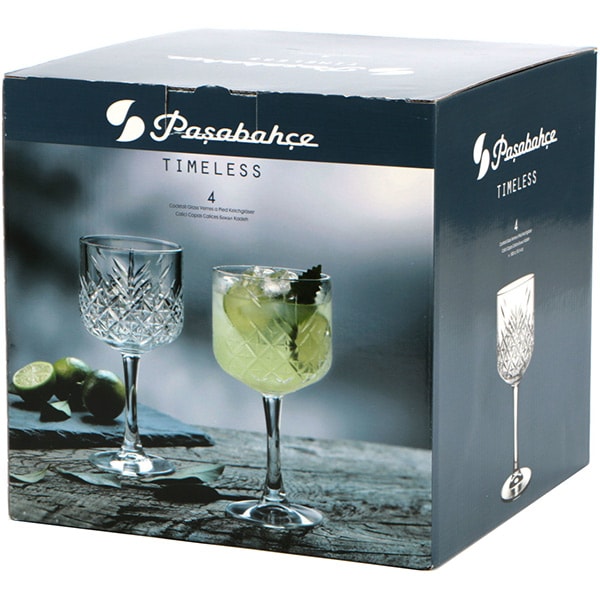Set pahare PASABAHCE Timeless, 4 piese, 0.5l, sticla