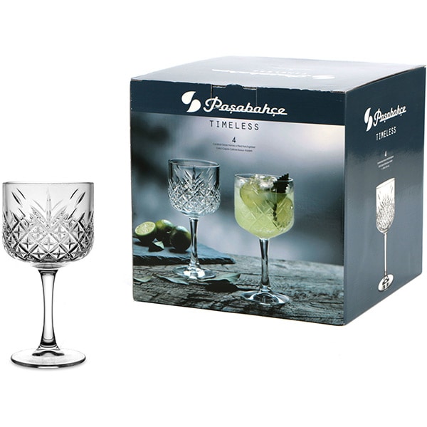 Set pahare PASABAHCE Timeless, 4 piese, 0.5l, sticla